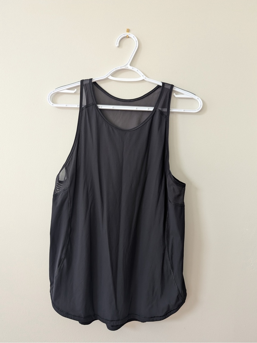 lululemon athletica Black Mesh-Detail Athletic Tank
